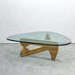 イサムノグチ Isamu Noguchi コーヒーテーブル Coffee Table ガラス天板 厚19mm リプロダクト品 デザイナーズ家具 名作 ●