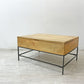 ウエストエルム West Elm コーヒーテーブル Industrial Storage Pop-Up Coffee Table マンゴーウッド インダストリアル ナチュラル ●