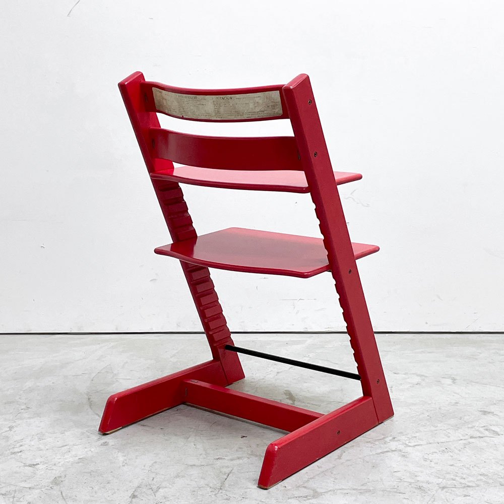 ストッケ STOKKE トリップトラップ TRIPP TRAPP ベビーチェア キッズチェア S/N3～ レッド ノルウェー 北欧家具 現状品 ●