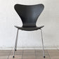 フリッツハンセン Fritz Hansen セブンチェア ダイニングチェア カラードアッシュ ブラック アルネ・ヤコブセン 北欧 デンマーク 定価￥76,780- 美品 A ◇