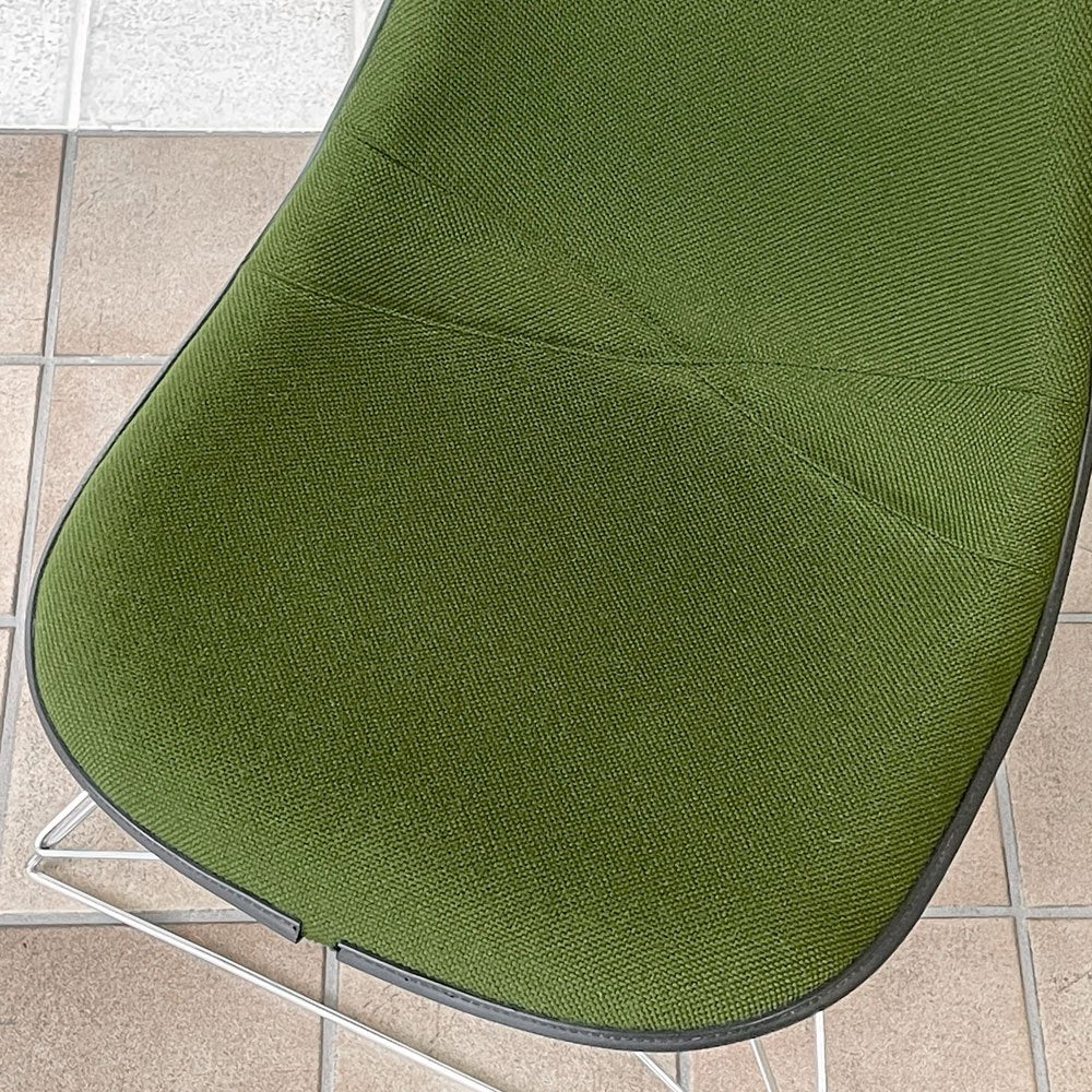 ハーマンミラー Herman Miller サイドシェルチェア セカンド 2nd FRP アプホルスター ファブリック張替え済み キャッツクレイドル イームズ ビンテージ ◇