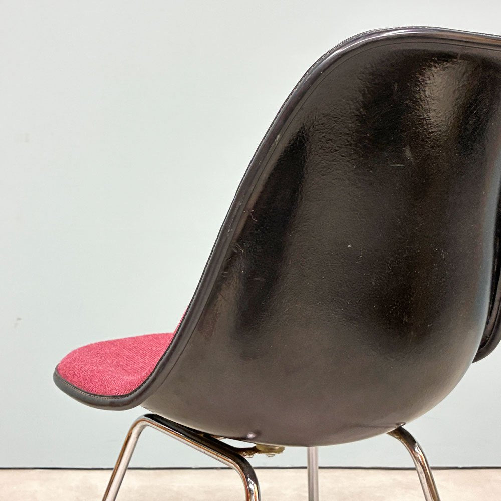 ハーマンミラー Herman Miller サイドシェルチェア MFS製 FRP アプホルスター ファブリック Hベース イームズ ビンテージ ◎