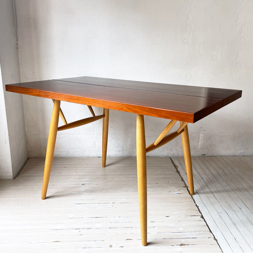 アルテック artek ピルッカテーブル Pirkka Table ダイニングテーブル 120cm イルマリ・タピオヴァーラ ブラウン×ハニー 廃番 希少 ★
