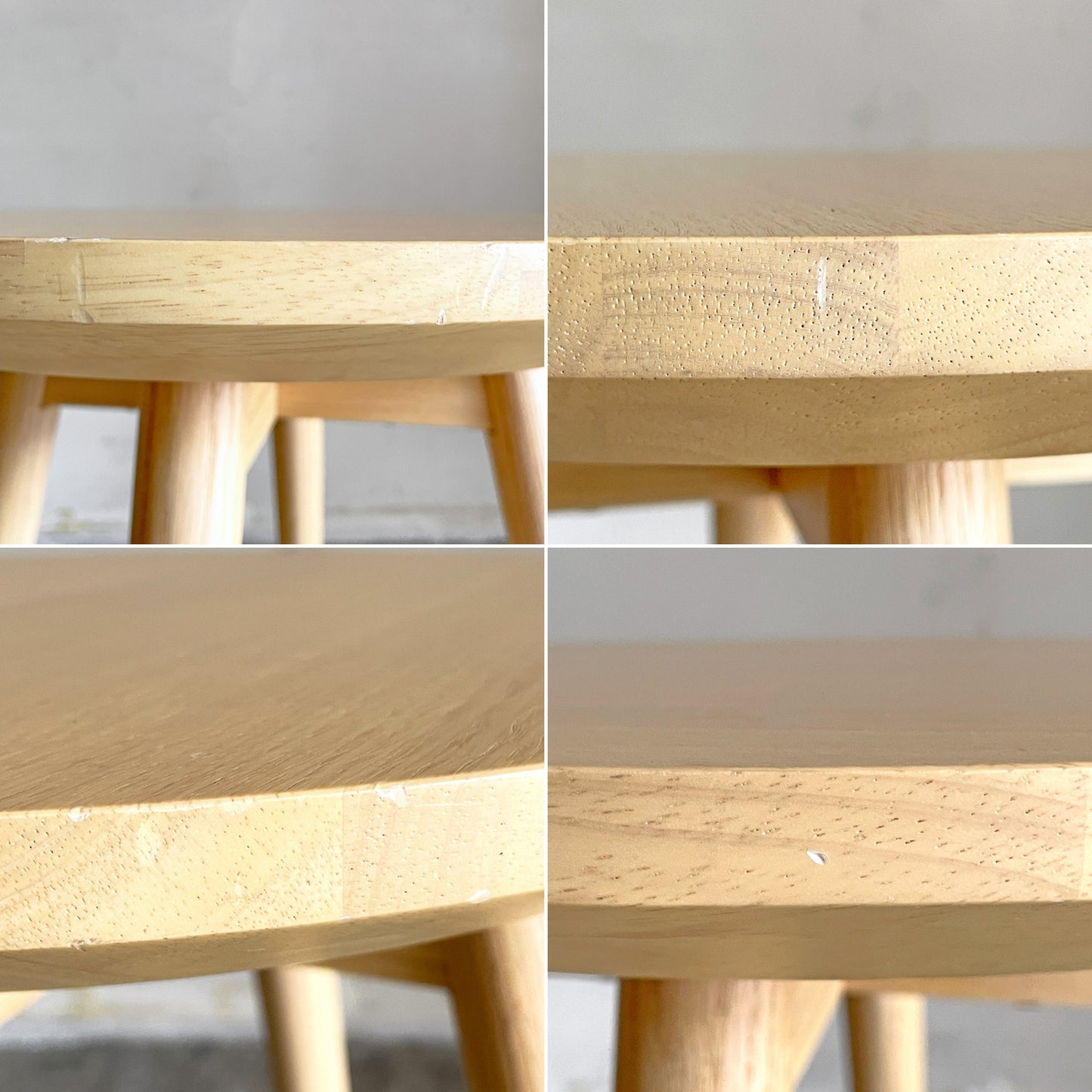 冨士ファニチャー FUJI FURNITURE ナギ Nagi サイドテーブル ラウンド オーク材 T04510S ナチュラル Φ40cm ■