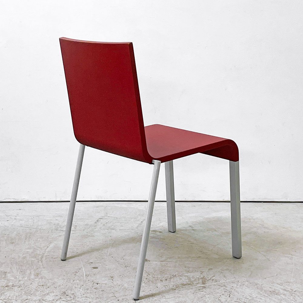 ヴィトラ vitra. ゼロスリー .03 ダイニングチェア スタッキングチェア マールテン・ヴァン・セーヴェレン Maarten Van Severen レッド A ●