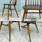 アーコール Ercol ゴールドスミス ダイニングチェア ハイバック スティックバック エルム材 ダークブラウン 古代色 UKビンテージ 英国 ◎