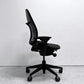 スチールケース Steelcase リープチェア Leap デスクチェア エルゴノミクスチェア 高機能チェア キャスター付き ファブリック ブラック ●