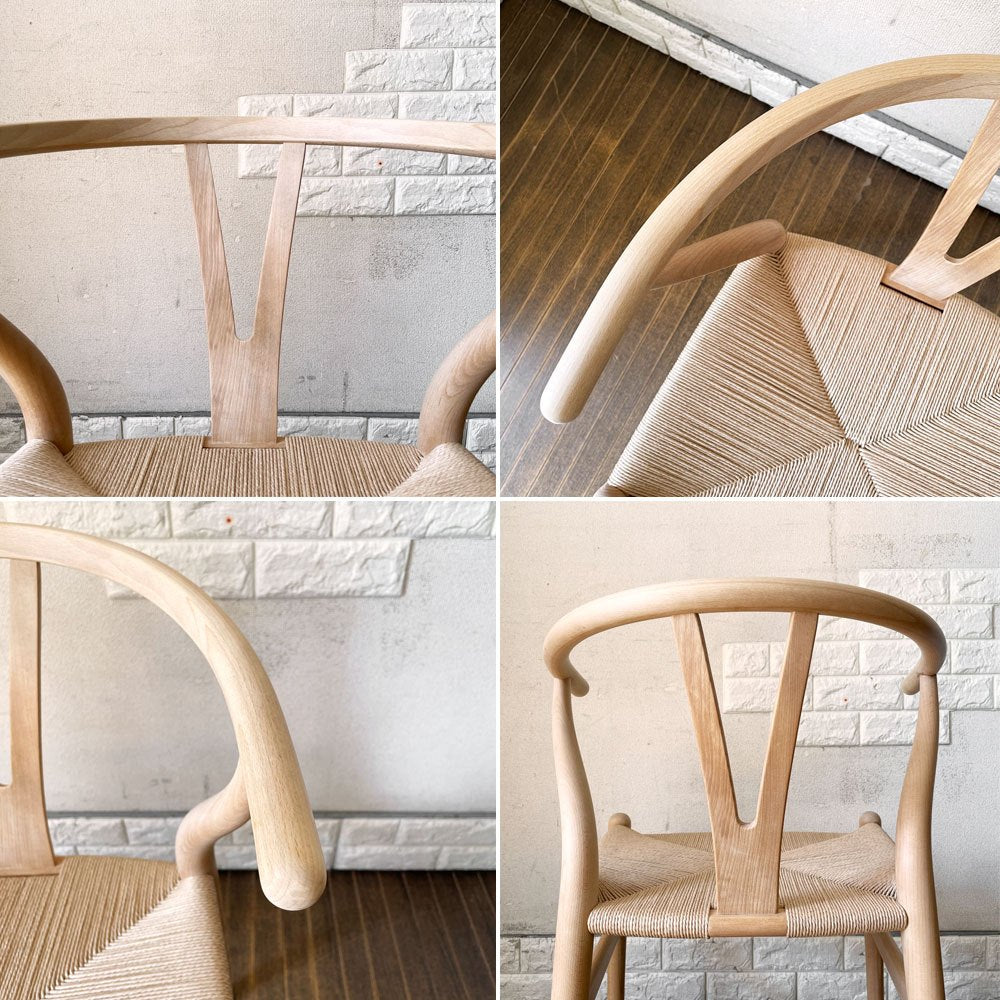 カールハンセン＆サン Carl Hansen & Son CH24 Yチェア ビーチ材 ソープ仕上げ 日本仕様サイズ ペーパーコード張替済 ハンス・J・ウェグナー デンマーク 北欧家具 ◎