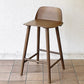 ムート Muuto ナード Nerd カウンターチェア ハイスツール David Geckeler デザイン オーク材 ステインドダークブラウン 北欧家具 ◇