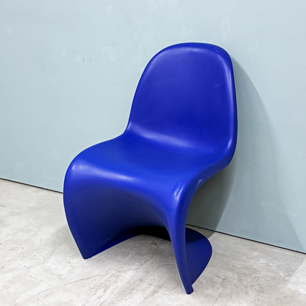 ヴィトラ vitra パントンチェア ダイニングチェア スタッキングチェア ブルー ヴェルナー・パントン Panton ミッドセンチュリー スペースエイジ B ◎