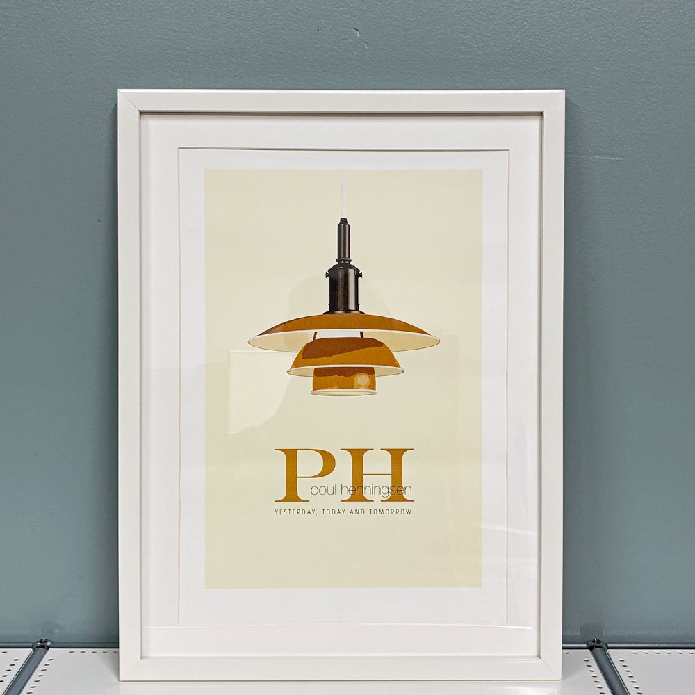 ルイスポールセン louis poulsen PHランプ ポスター 額装品 アートフレーム グラフィック デンマーク ◎