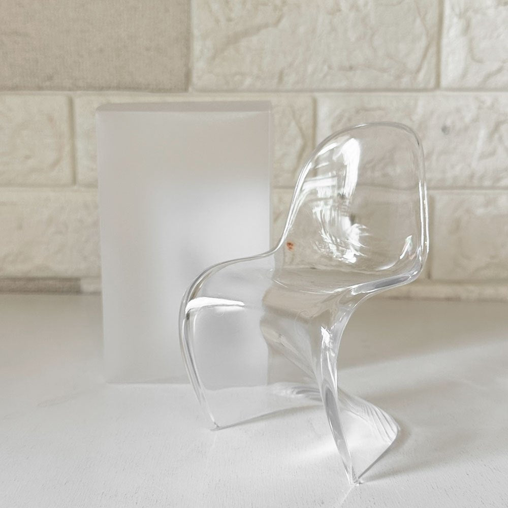 ヴィトラ デザインミュージアム Vitra Design Museum ミニチュアコレクション パントンチェア 1/6スケール クリア 箱付き ◎