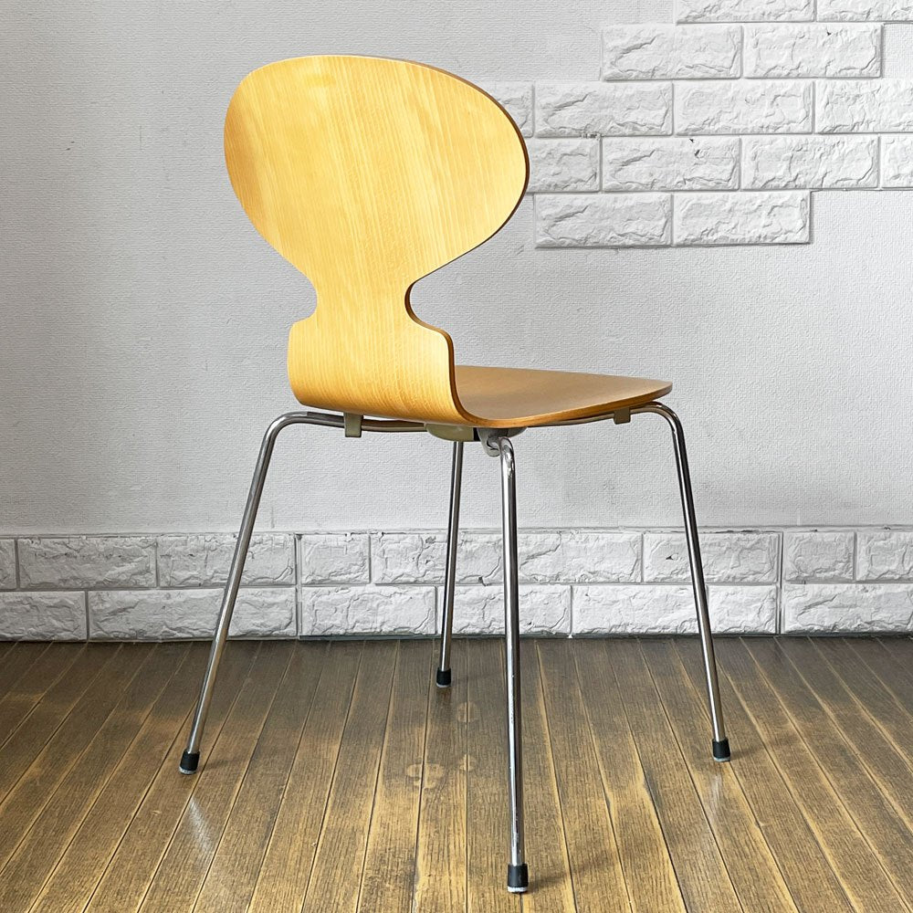 フリッツハンセン Fritz Hansen 3101 アリンコチェア アントチェア 4本脚 ナチュラルビーチ ラッカー仕上げ フェルトグライズ アルネ・ヤコブセン A ◎