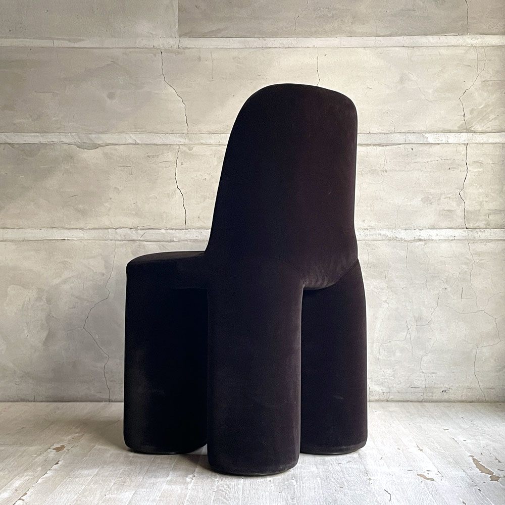 ミネルバ MINERVA ゾウ チェア Zo chair ブラック ベロア調 ぬいぐるみの椅子 黒川雅之 Kurokawa Masayuki ♪