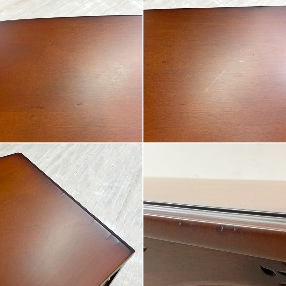 Y-KAGU オリジナル パルマエミリア テレビボード AVボード マホガニー材 アンティークブラウン W135cm ヨーロピアンクラシカル ●