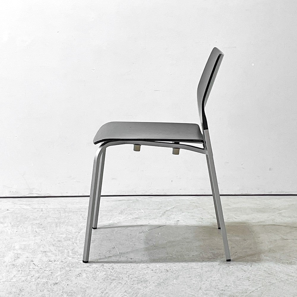 カッシーナイクスシー Cassina ixc. ロビン ROBIN スタッキングチェア ダイニングチェア プライウッド ブラック モダンデザイン 廃番 B ●