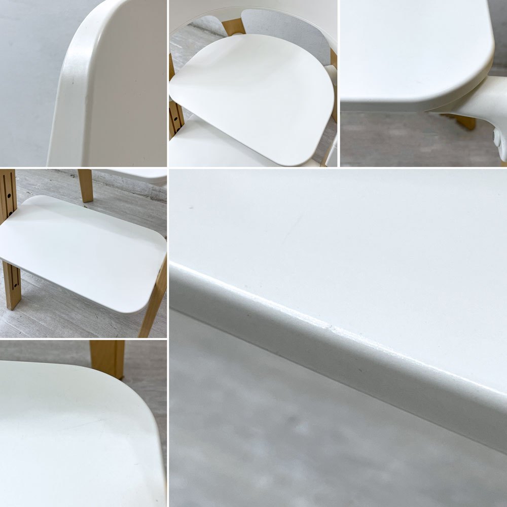 ストッケ STOKKE ステップス チェア Steps Chair ベビーチェア ホワイト 北欧 ノルウェー ●