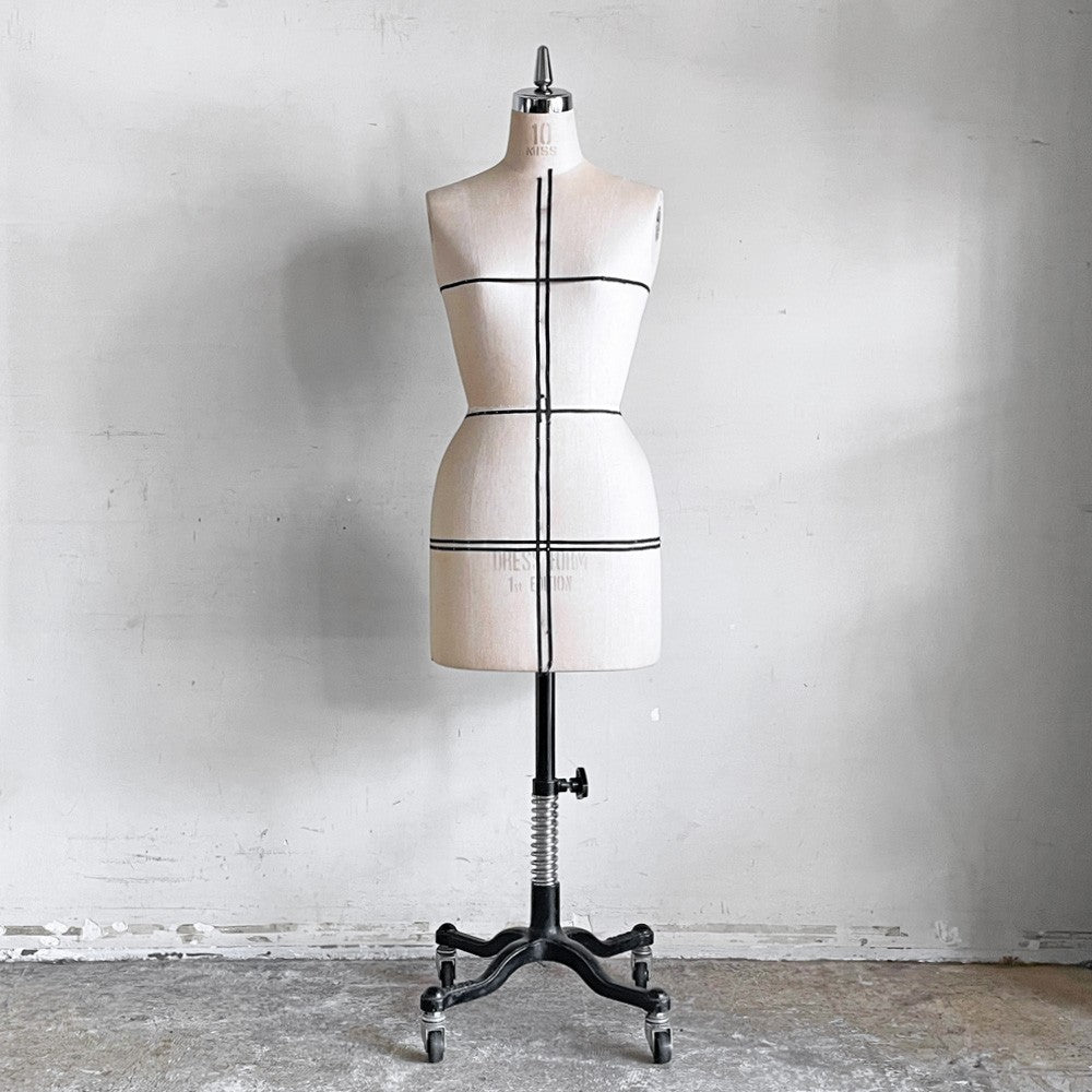 大洋工芸 ドレスフォーム Dress Form レディース ドレーピング トルソーボディ サイズ10 キャスター付 マネキン 洋裁 立体裁断 ■