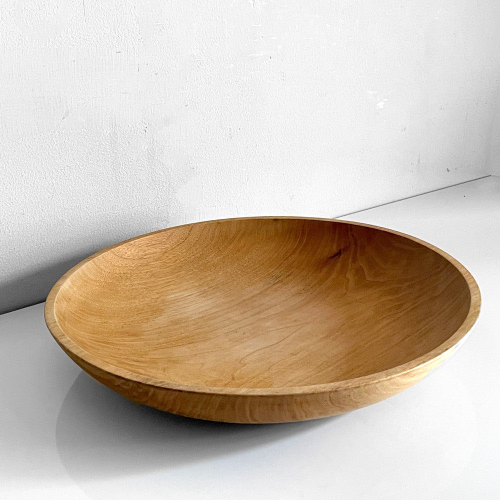 三谷龍二 Ryuji Mitani 山桜 浅鉢 大皿 サラダボウル フルーツボウル Φ33cm 木の器 木工 現代作家 ■