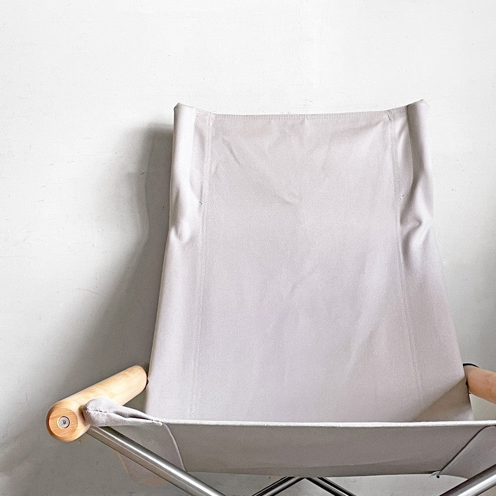 ニーチェア エックス NY chair X フォールディングチェア＋オットマン オイルフィニッシュ ぺブルグレー 折り畳み MoMA 新居猛 ■
