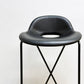 ザ・コンランショップ THE CONRAN SHOP クロスレッグ CROSS LEG ハイスツール 本革 レザー ブラック マグナス・ロング イギリス 参考定価￥187,000- A ●