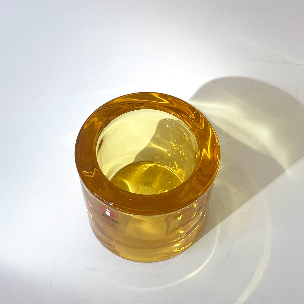 イッタラ iittala マリメッコ marimekko キビ kivi キャンドルホルダー イエロー ヘイッキ・オルヴォラ北欧 フィンランド ★