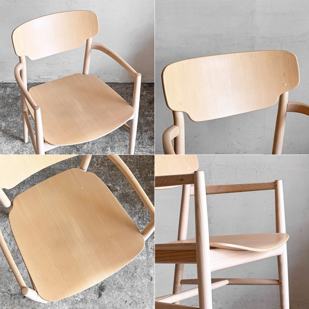 アクタス ACTUS × マルニ木工 MARUNI × 深澤直人 アオヤマ AOYAMA アームチェア ダイニングチェア ビーチ材 ウレタン塗装 ¥124,300- ■