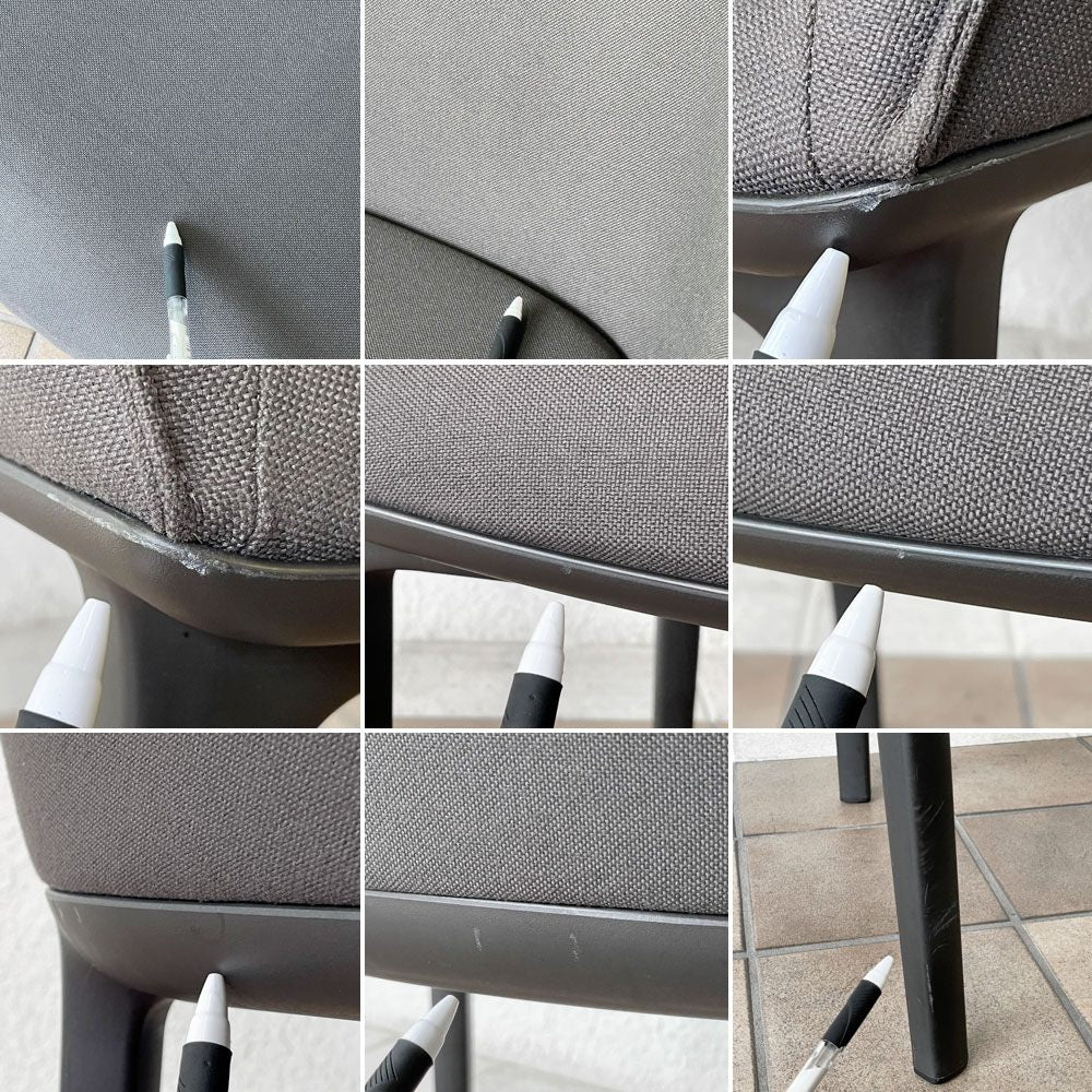 ヴィトラ Vitra ソフトシェル SOFTSHELL アームチェア 4レッグベース ロナン＆エルワン・ブルレック ダークグレー 定価111,100円 ◇