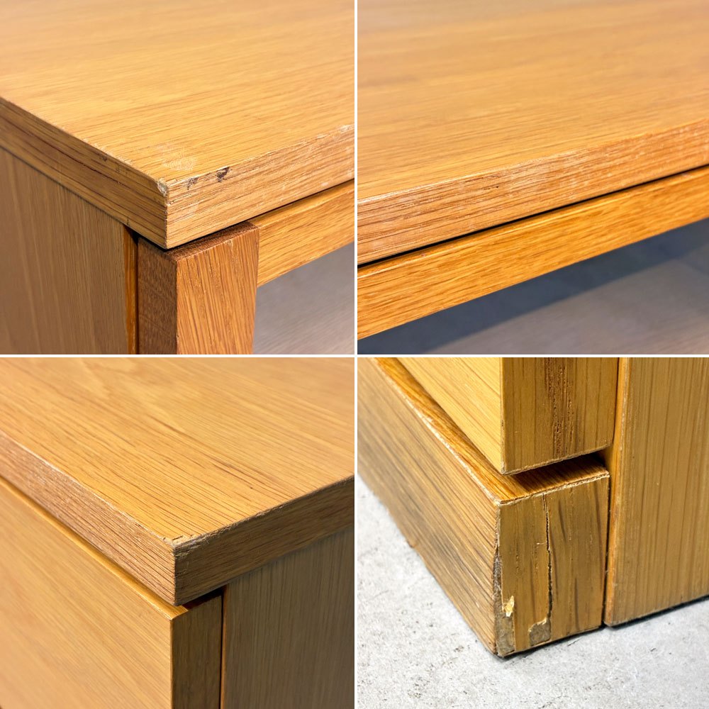 無印良品 MUJI AVボード AVラック 引出し付 オーク材 W90cm ナチュラル シンプル 定価￥17,430- ◎