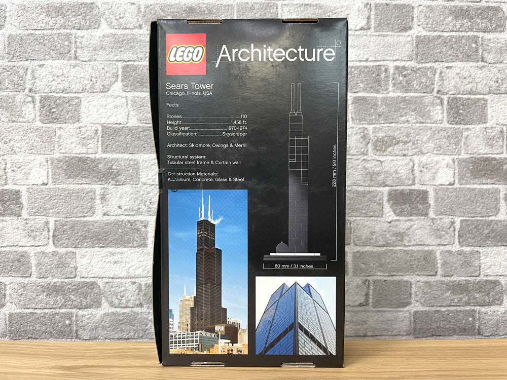 レゴ LEGO アーキテクチャー Architecture シアーズ・タワー Sears Tower 21000 ウィリス・タワー 箱付き 未開封品 サイン入り デンマーク ●