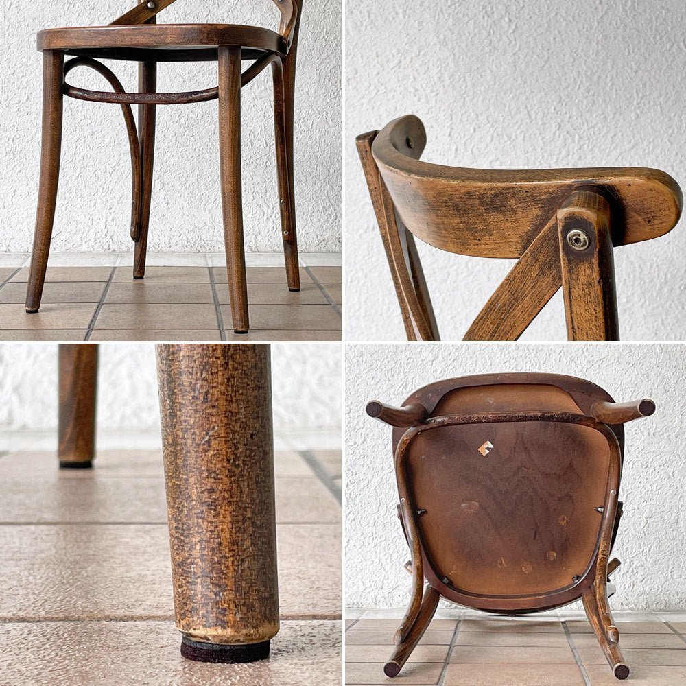 トン TON クロスバック ベントウッドチェア CrossBack Bentwood chair ダイニングチェア 曲木椅子 ビーチ材 チェコ製 ◇