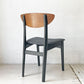 ネイサンファニチャー NATHAN Furniture チークプライウッド ブラックフレーム ダイニングチェア UKビンテージ 北欧スタイル A ★