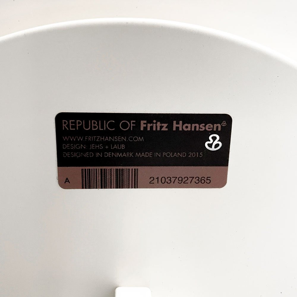フリッツハンセン Fritz Hansen スペーステーブル SPACE TABLE コーヒーテーブル ローテーブル Φ100cm ラウンド ガラス天板 スチールレッグ イエス＋ラウブ 廃番 ■
