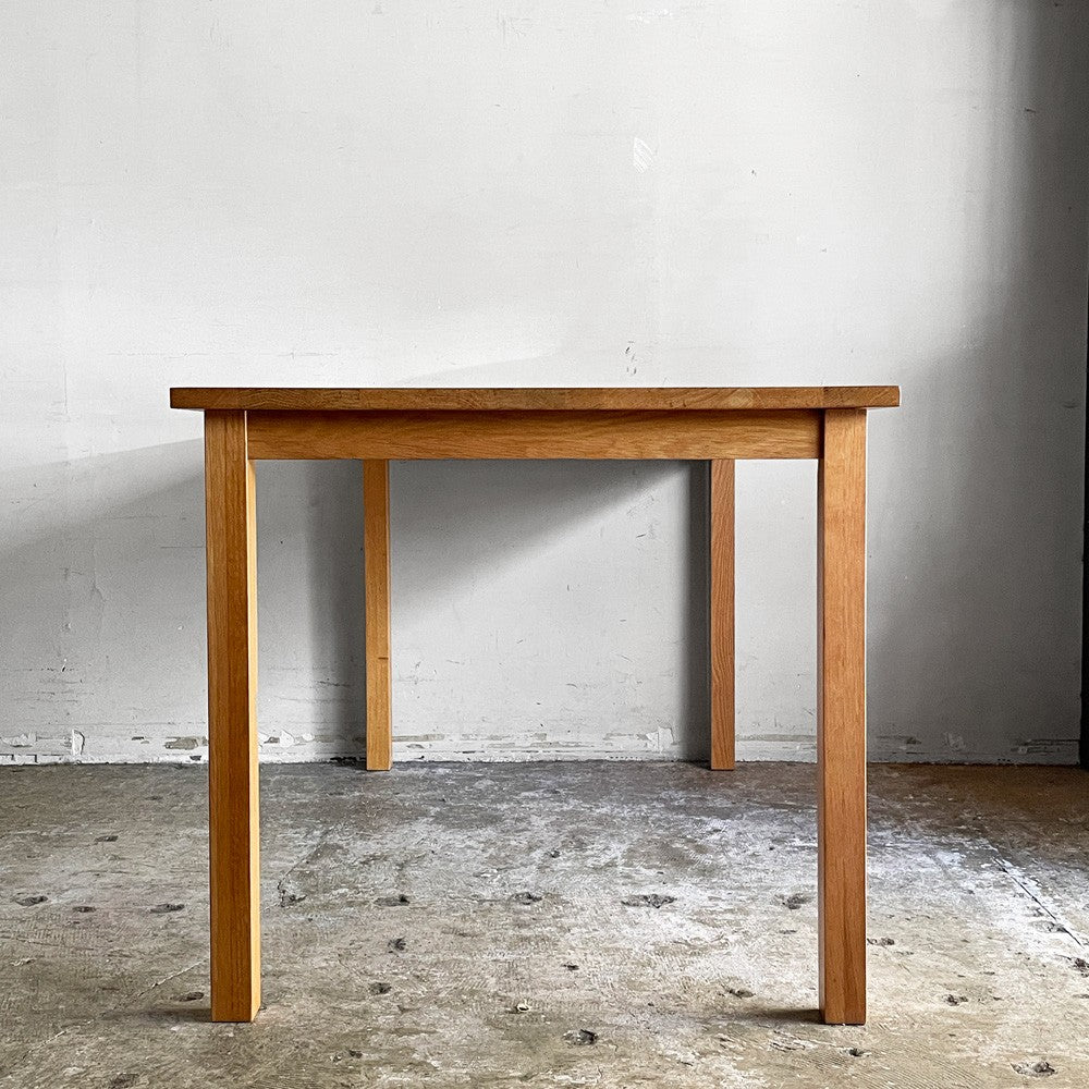 無印良品 MUJI 木製 ダイニングテーブル オーク無垢集成材 W140cm ナチュラルスタイル 廃番 ■