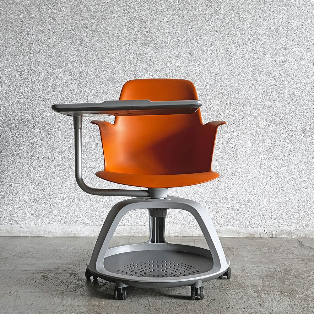 スチールケース Steelcase ノード node ミーティングチェア オフィスチェア シトロン 可動式サイドテーブル＆キャスター付 A 〓