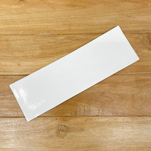 岡田直人 Naoto Okada 長角板皿 プレート 30×9.5cm ホワイト 現代作家 〓