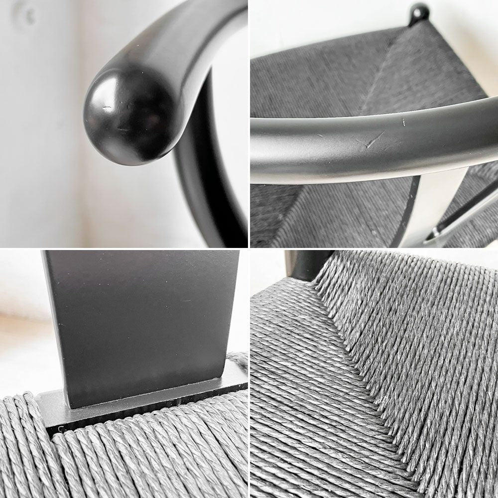 カールハンセン＆サン Carl Hansen & Son CH24 Yチェア ブラックラッカー × ブラックペーパーコード ハンス・J・ウェグナー ビーチ材 北欧家具 定価￥118,800- B ★