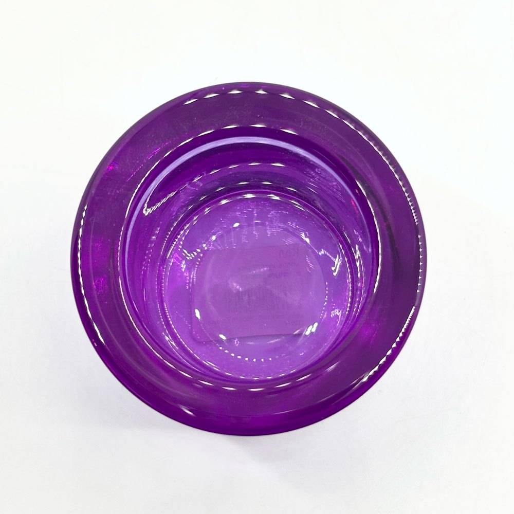 イッタラ iittala マリメッコ marimekko キビ kivi キャンドルホルダー アメジスト 60mm ヘイッキ・オルヴォラ フィンランド 北欧雑貨 廃番カラー 箱付き B ●