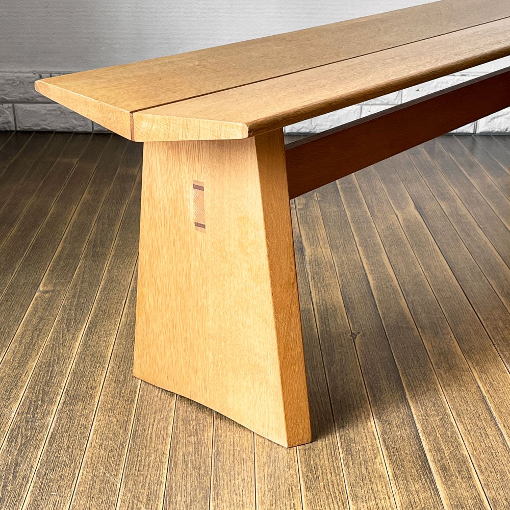 日進木工 NISSIN カーヴ ホワイトウッドシリーズ CARVE WHITE WOOD ベンチ WOB-145 W145 板座 ナチュラルモダン ◎