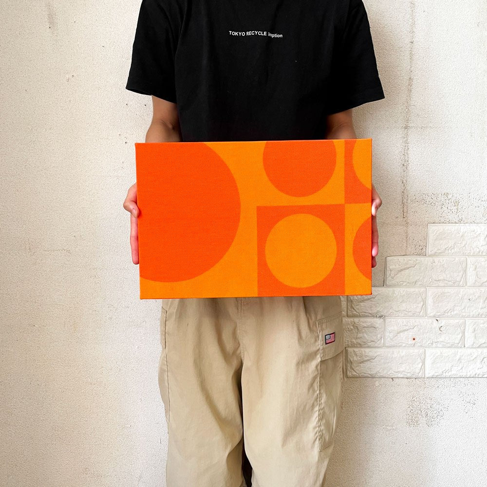 イノベーション INNOVATION ジオメトリ Geometri ファブリックパネル オレンジ 41×27.5cm ヴェルナー・パントン Verner Panton スペースエイジ B ◎