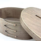 井藤昌志 IFUJI シェーカー オーバル ティッシュボックス Oval TISSUE BOX gray 草木染め イタヤカエデ L25×W17.7×H8.5cm 木工作家 ●