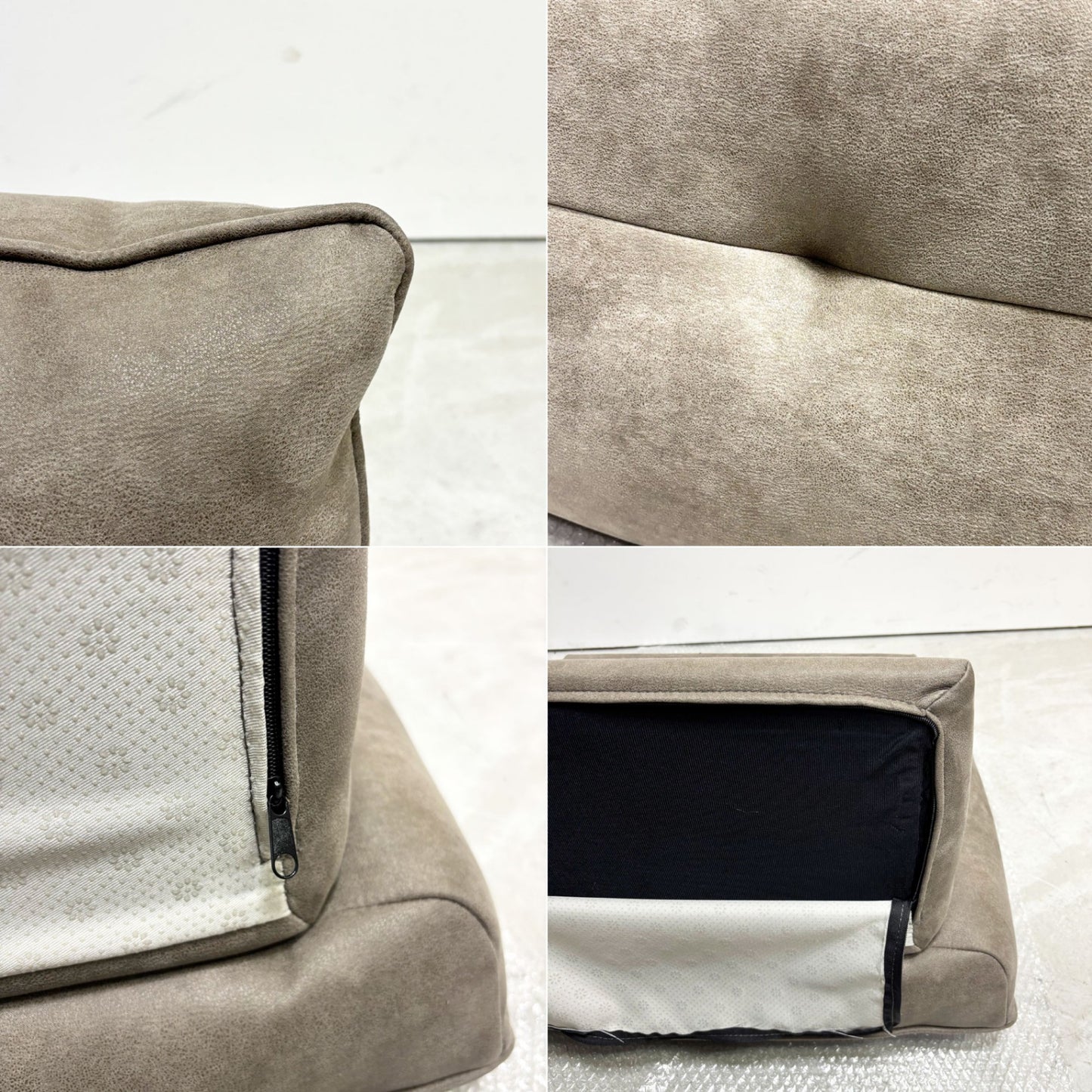 リラックスフォーム RELAX FORM アルフレード ALFREDO ソファ 背クッション 置き型クッション レザーテックス 関家具 ロータイプ H42cm 展示品 ●