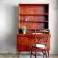 Danish vintage ビューローキャビネット Bookcase & PullOut Desk デスク シェルフ チーク材 60s ビンテージ 北欧デザイン ■