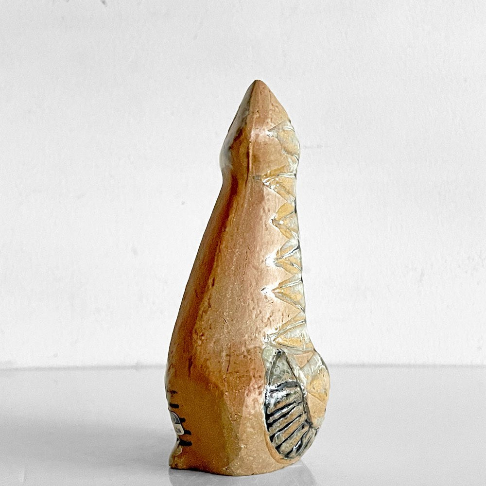 グスタフスベリ GUSTAVSBERG 小さな動物園 Lilla zoo お座りする猫 フィギュリン 置物 リサラーソン ビンテージ 北欧雑貨 ■