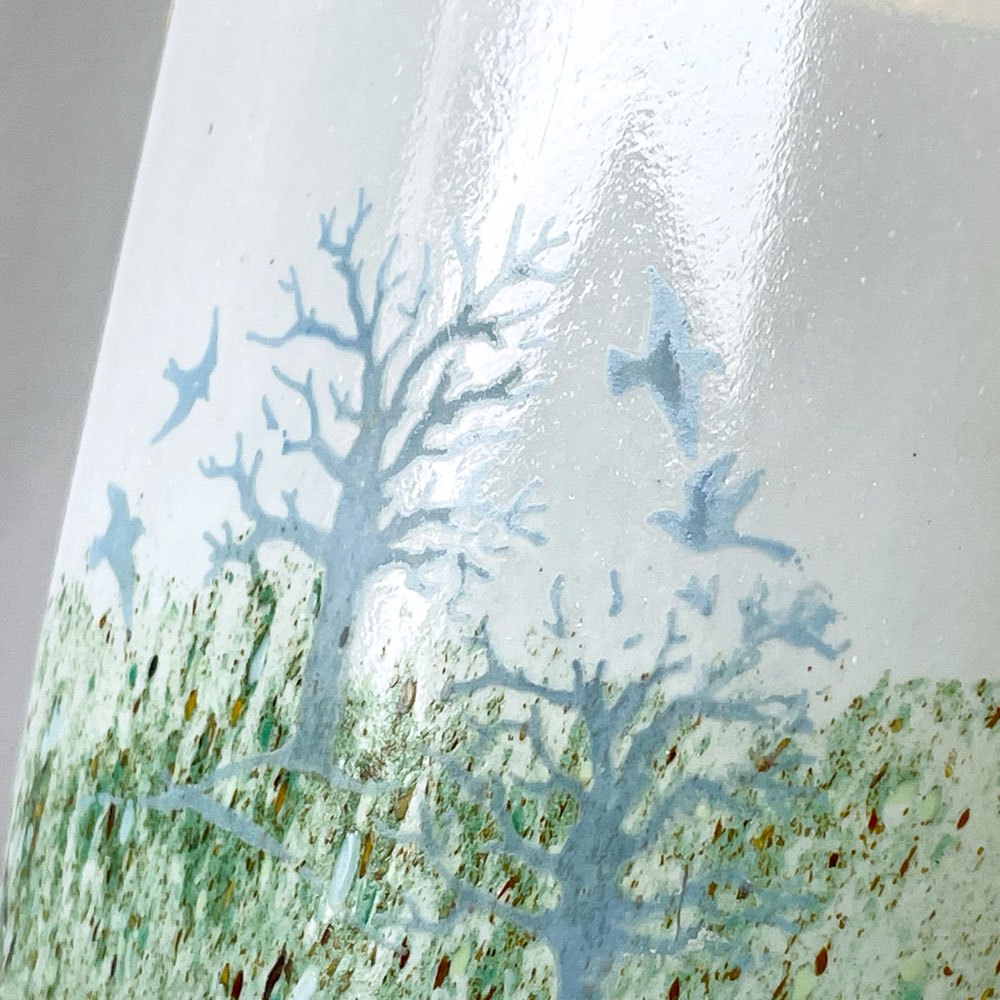 コスタボダ KOSTA BODA ガラス フラワーベース H14.7cm 花瓶 花器 ハンドメイド Kjell Engman 北欧 スウェーデン ◇