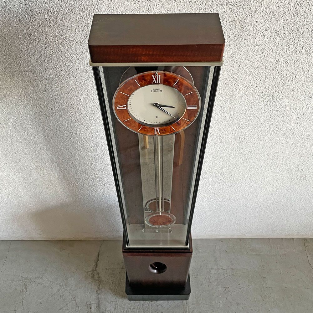 セイコー エムブレム SEIKO EMBLEM 超高級 報時 ホールクロック HW572B 無線時計システム タイムリンク搭載 遠隔操作可能 クォーツ式 床置き型 振子時計 柱時計 参考価格約110万円 〓