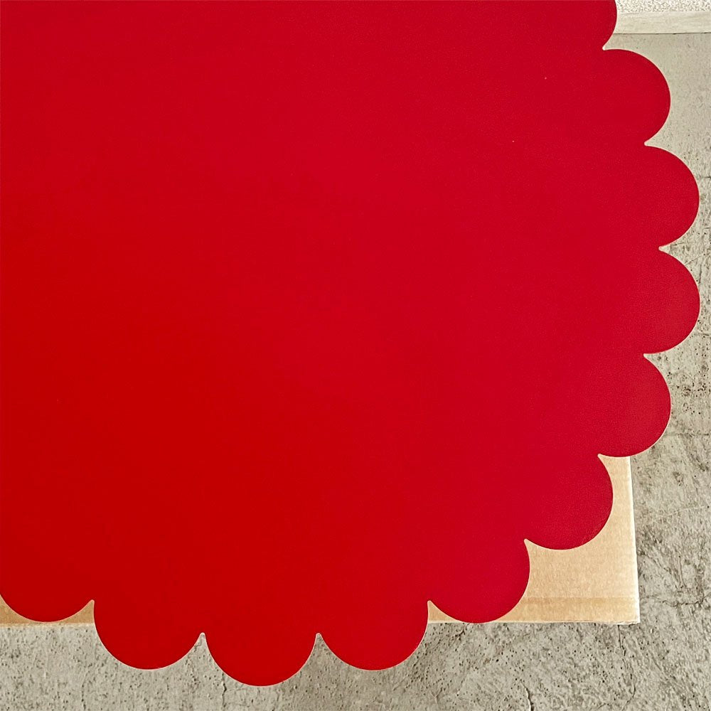 ヴィトラ vitra ジラードフラワーテーブル Flower Table スモール Φ60cm レッド 箱付 アレキサンダー・ジラード ミッドセンチュリー 未使用品 〓
