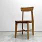 ジャーナルスタンダードファニチャー j.s.F シノン ダイニングチェア CHINON CHAIR WOOD ラバーウッド材 板座 座繰り ●