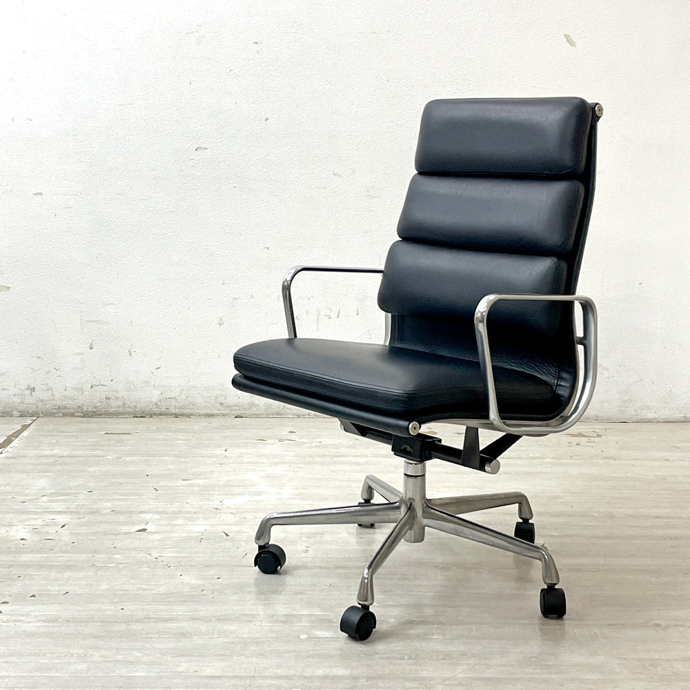 ハーマンミラー Herman Miller ソフトパッドグループ エグゼクティブチェア ハイバック イームズ 5スターベース ミッドセンチュリー ●