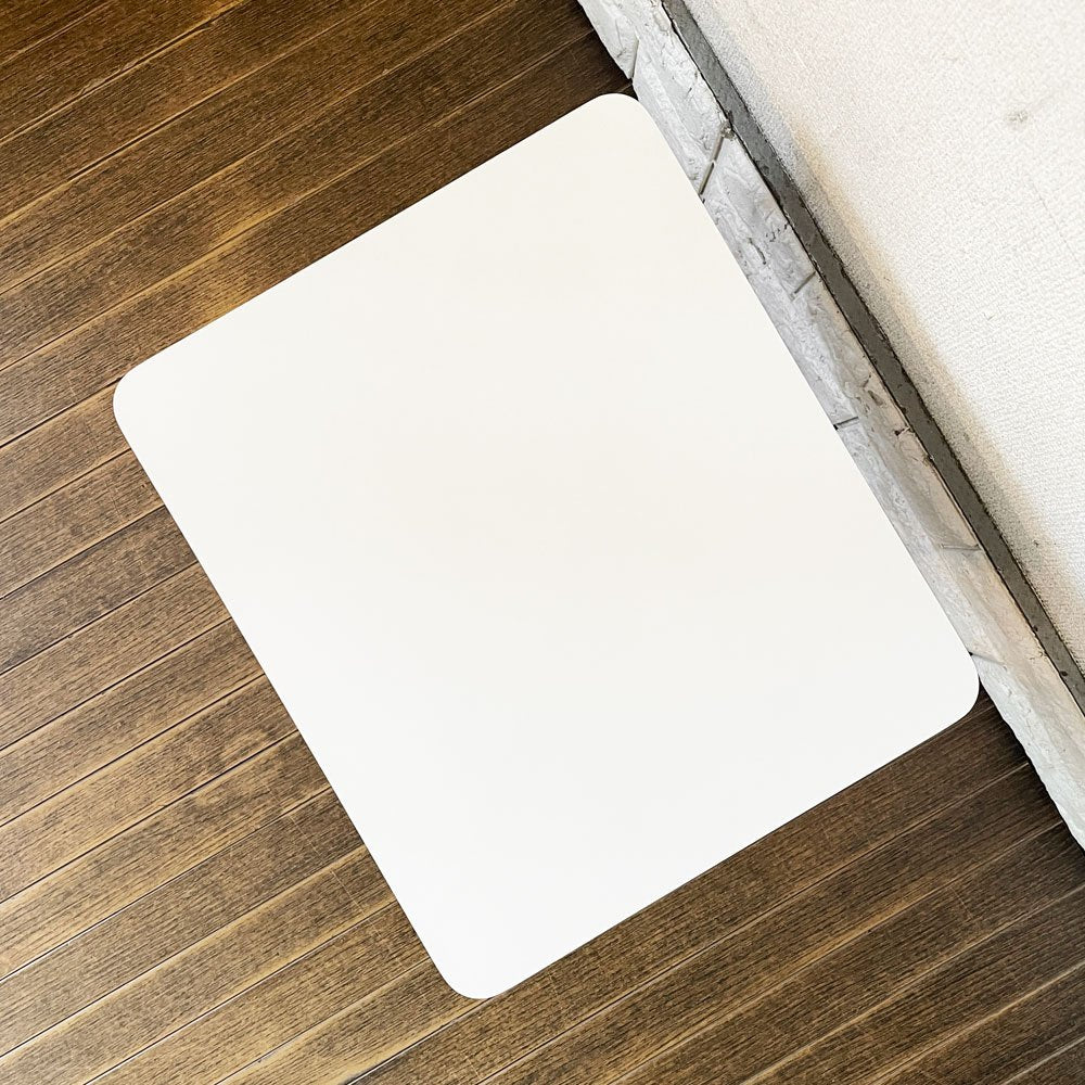ハーマンミラー Herman Miller イームズワイヤーベースローテーブル Eames Wire Base Low Table LTRT ホワイト ミッドセンチュリー 定価￥48,400- ◎